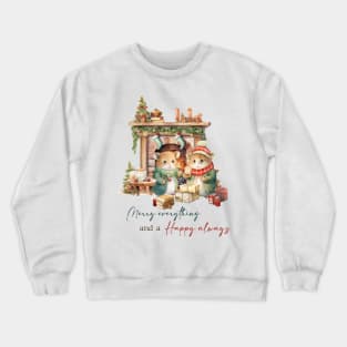 Christmas Wishes Quote Crewneck Sweatshirt